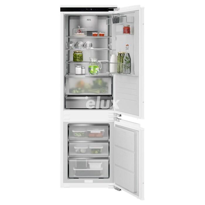 Холодильник AEG 9000, встраиваемый, 176,9 см, 182/62 л, 29 дБ, система NoFrost, белый.