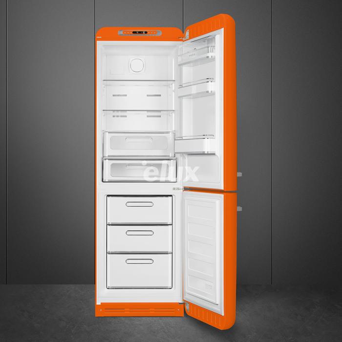 Külmik Smeg, 50-ndate stiil, NoFrost, 196 cm, 234/97 l, 35 dB, elektrooniline juhtimine, oranž