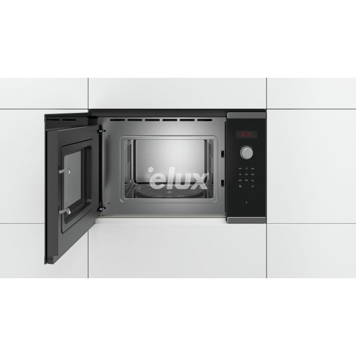 Mikrolaineahi Bosch, integreeritav, 20 l, 800 W, must/rv teras