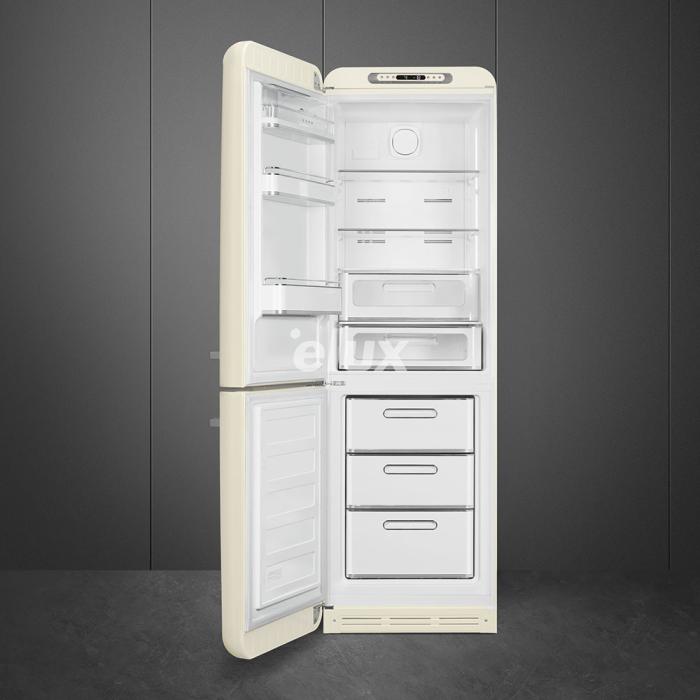 Külmik Smeg, 50-ndate stiil, NoFrost, 196 cm,  234/97 l, 35 dB, elektrooniline juhtimine, kreem