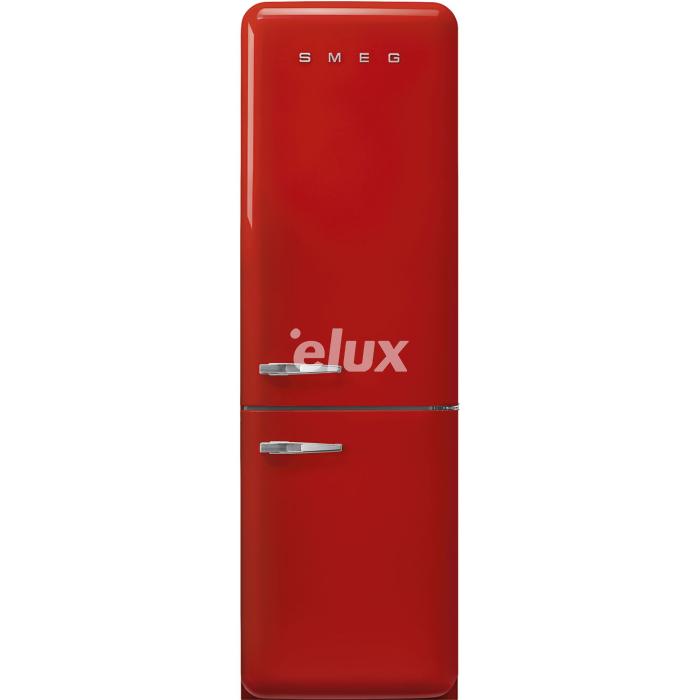 Külmik Smeg, 50-ndate stiil, 196 cm, 234/97 l, 35 dB, elektrooniline juhtimine, NoFrost, punane