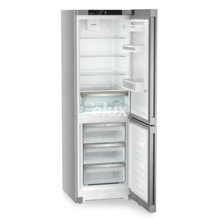 Külmik Liebherr Plus, 185,5 cm, 227/103 l, 35 dB, puutetundlik, NoFrost, rv teras