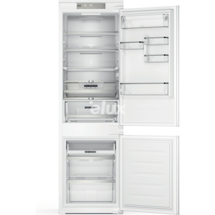 Külmik Whirlpool, integreeritav, 177 cm, 182/68 l, 32 dB, elektrooniline juhtimine, NoFrost, valge