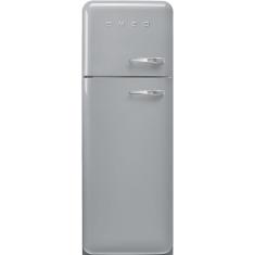 Külmik Smeg, 50-ndate stiil, 172 cm, 222/72 l, 34 dB, vasak, mehaaniline juhtimine, hõbedane