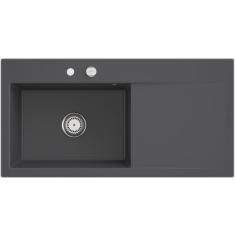 Valamu Villeroy&Boch, Subway Style 60, 100 cm,pealt paigaldatav, nupuga, keraamiline, Graphite