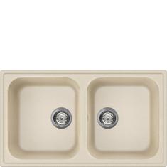 Valamu Smeg Rigae, 86 cm, pealt paigaldatav, käsitsi, graniit, kaer