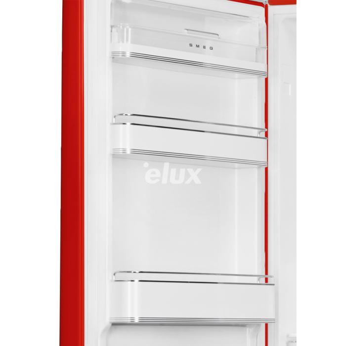 Külmik Smeg, 50-ndate stiil, NoFrost, 196 cm, 234/97 l, 35 dB, elektrooniline juhtimine, punane