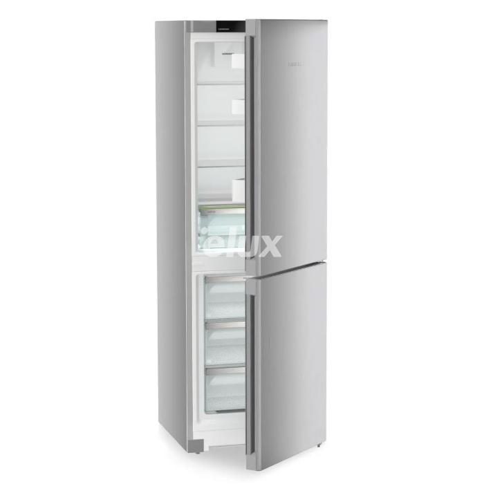 Külmik Liebherr Plus, 185,5 cm, 227/103 l, 35 dB, puutetundlik, NoFrost, rv teras
