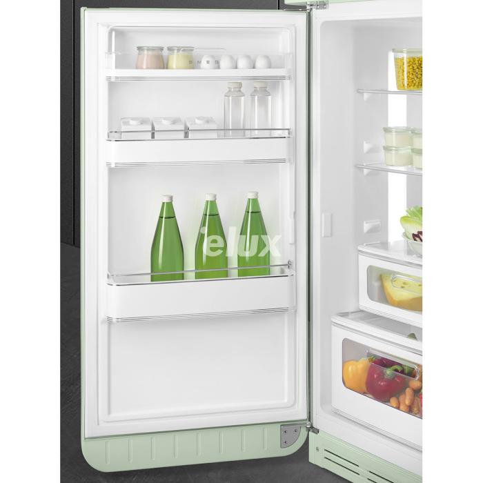 Külmik Smeg, 50-ndate stiil, 172 cm, 222/72 l, 34 dB, mehaaniline, vasak, pastellroheline