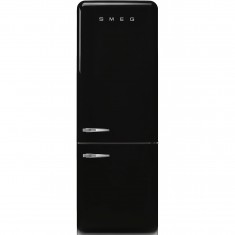Külmik Smeg, 50-ndate stiil, 205 cm, 344/137 l, 41 dB, puutetundlik juhtimine, NoFrost, must