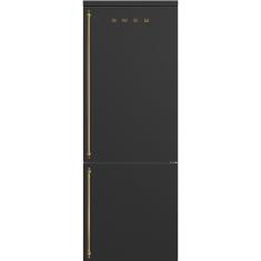 Külmik Smeg Colonial, 195 cm, 344/137 l, 36 dB, elektrooniline juhtimine, NoForst, parem, antratsiit/messing