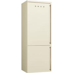 Külmik Smeg Colonial, 195 cm, 344/137 l, 36 dB, elektrooniline juhtimine, vasak, kreem/messing