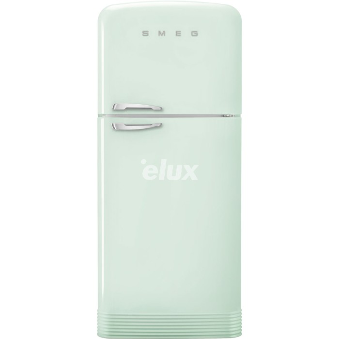 Külmik Smeg, 50-ndate stiil, "Jenkki", 192 cm, 400/124 l, 41dB, elektrooniline juhtimine parem, pastellroheline