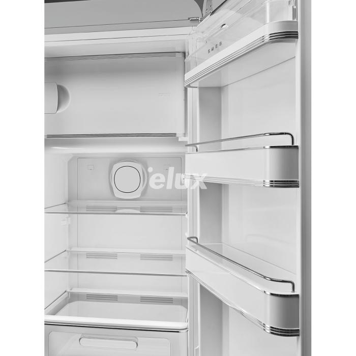 Külmik Smeg, 50-ndate stiil, 153 cm, 244/26 l, 35 dB, mehaaniline juhtimine, hõbedane