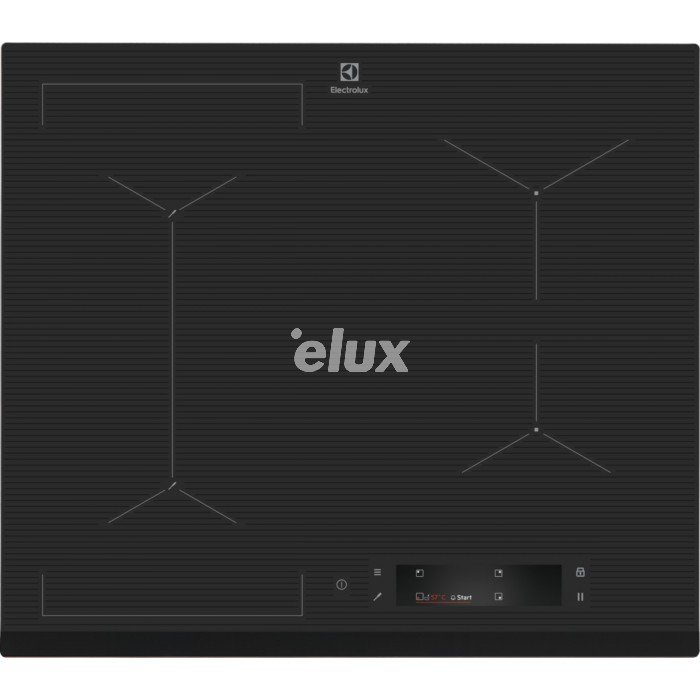 Pliidiplaat Electrolux, 4 x induktsioon, flexi tsoon, 60 cm, Hob2Hood, faasitud esiserv, tumehall