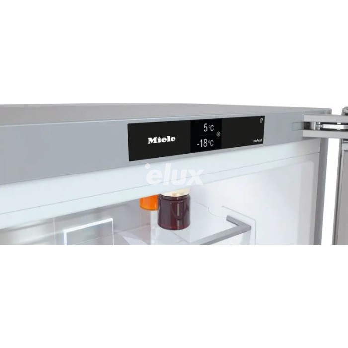 Külmik Miele, 201 cm, 259/103 l, 35 dB, puutetundlik juhtimine, NoFrost, grafiithall klaas