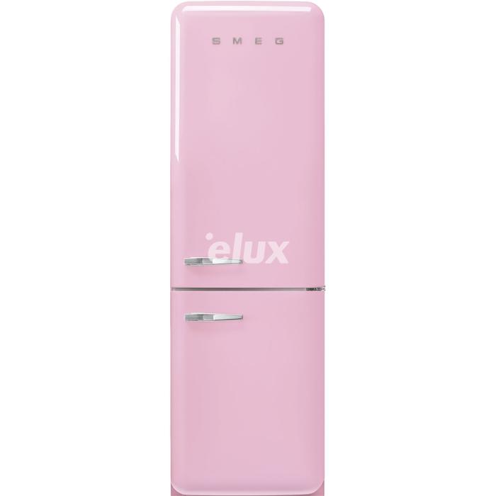 Külmik Smeg, 50-ndate stiil, 196 cm, 234/97 l, 35 dB, elektrooniline juhtimine, NoFrost, pastellroosa