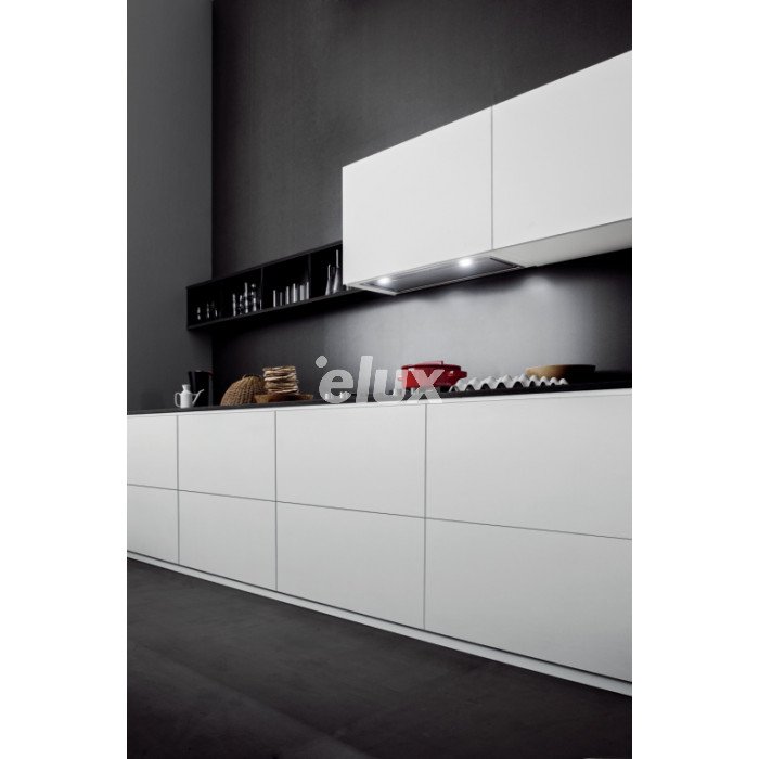 Salongi näidis! Integreeritav õhupuhastaja Falmec GRUPPO INCASSO Evo 53 cm, ilma mootorita, korpuse kõrgus 12 cm, kaugjuhtimispult, LED 2 x 1,2 W, rv teras AISI304, dialoogsüsteem