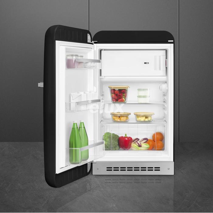 Külmik Smeg, 50-ndate stiil, 97 cm, 105/17 l, 35 dB, mehaaniline juhtimine, vasak, must