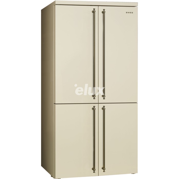 Külmik Smeg Colonial, 187 cm, 385/196 l, 39 dB, elektrooniline juhtimine, NoFrost, kreem