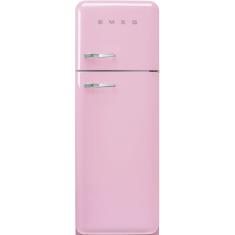 Külmik Smeg, 50-ndate stiil, 172 cm, 222/72 l, 34 dB, parem, mehaaniline juhtimine, pastellroosa
