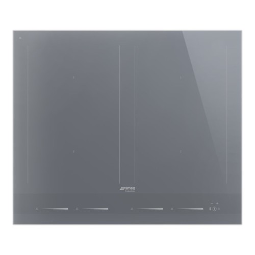 Pliidiplaat Smeg Linea, 4 x induktsioon, flexi-tsoon, 60 cm, lõigatud, hõbedane