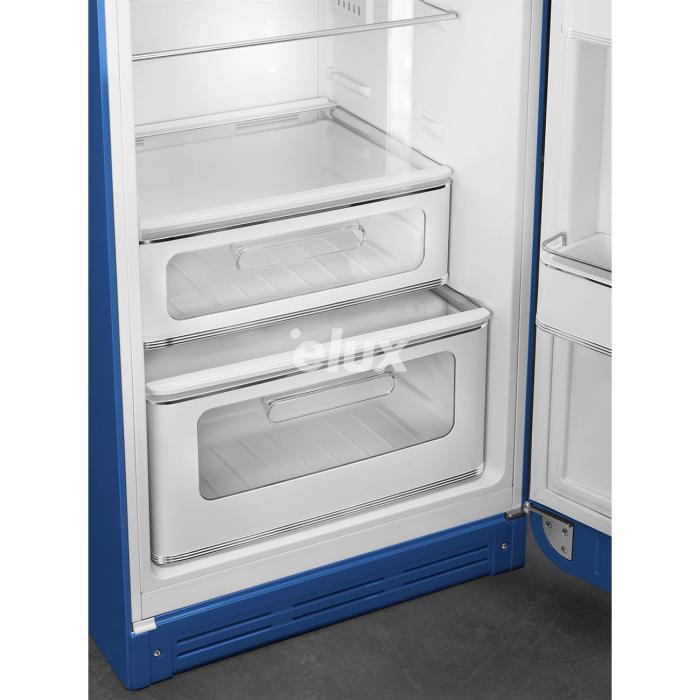 Külmik Smeg, 50-ndate stiil, 172 cm, 222/72 l, 34 dB, sinine