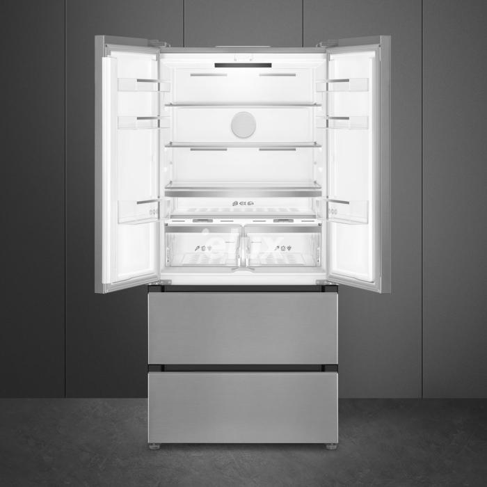 Külmik Smeg, 183 cm, 353/157 l, 35 dB, elektrooniline juhtimine, rv teras