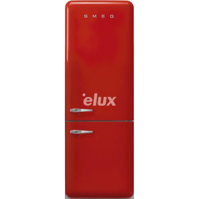 Külmik Smeg, 50-ndate stiil, 205 cm, 344/137 l, 37 dB, puutetundlik juhtimine, NoFrost, punane