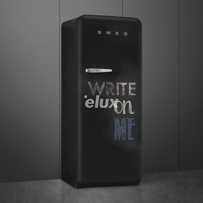 Külmik Smeg, 50-ndate stiil, 153 cm, 244/26 l, 35 dB, mehaaniline juhtimine, matt must tahvel