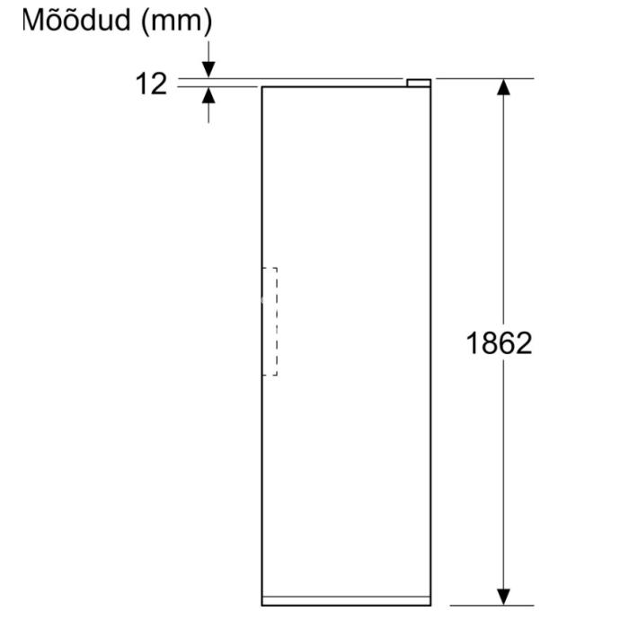 Jahekapp Bosch, 186 cm, 402 l, 39 dB, elektrooniline juhtimine, rv-teras