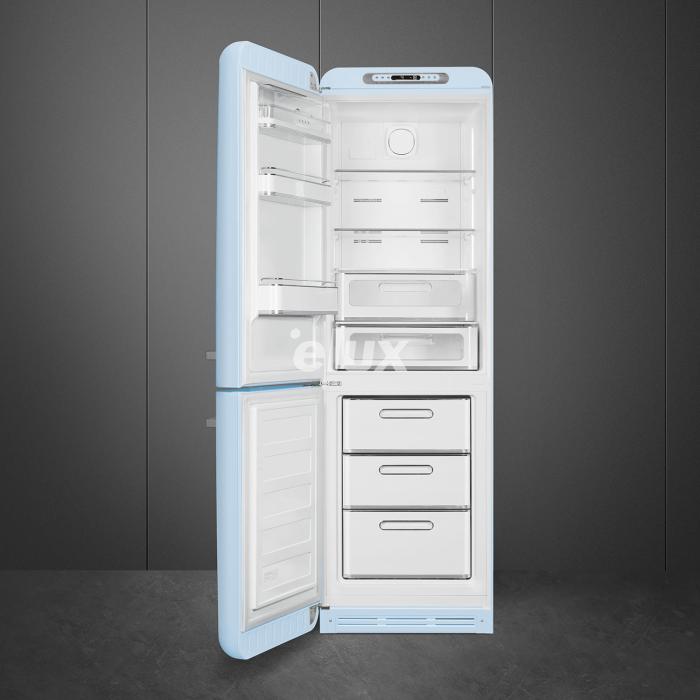 Külmik Smeg, 50-ndate stiil, NoFrost, 196 cm, 234/97 l, 35 dB, elektrooniline juhtimine, pastellsinine