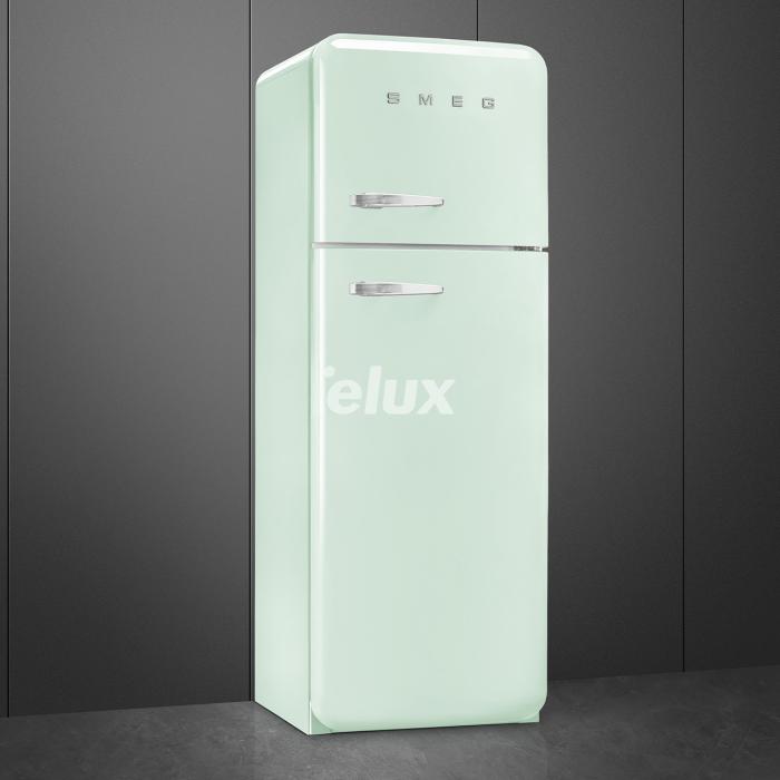 Külmik Smeg, 50-ndate stiil, 172 cm, 222/72 l, 34 dB, mehaaniline juhtimine, pastellroheline