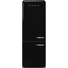 Külmik Smeg, 50-ndate stiil, 205 cm, 344/137 l, 42 dB, puutetundlik juhtimine, NoFrost, must