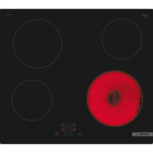 Pliidiplaat Bosch, 4 x HiLight, 60 cm, must, lõigatud servaga