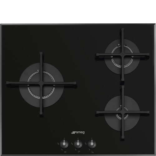 Pliidiplaat Smeg Linea, 3 x gaas, 60 cm, must, faa..