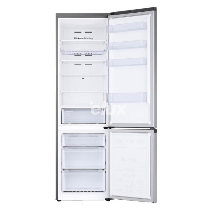 Külmik Samsung, 203 cm, 276/114 l, 35 dB, elektrooniline juhtimine, NoFrost, hõbedane