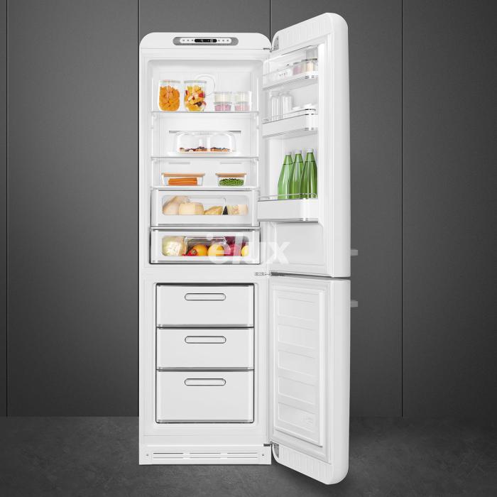 Külmik Smeg, 50-ndate stiil, NoFrost, 196 cm, 234/97 l, 35 dB, elektrooniline juhtimine, valge