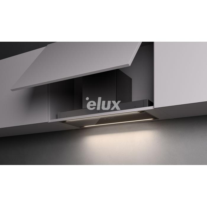 Integreeritav õhupuhastaja Falmec PARALLEL 70 cm, valmidus EC/AC mootoriga ja soojavahetiga ühendamiseks, Dynamic LED (muudetav valguse temp. 2700-5600K), must, dialoogsüsteem