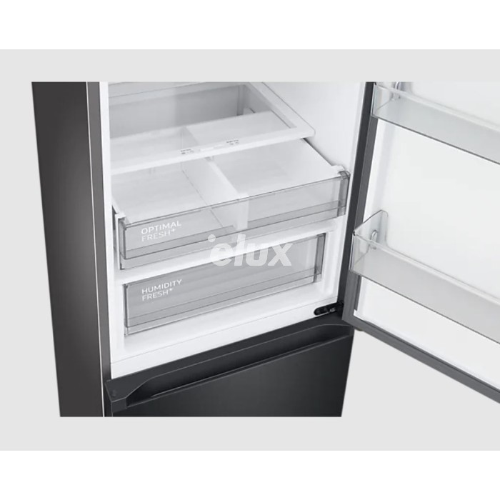 Külmik Samsung, 203 cm, 273/114 l, 35 dB, elektrooniline juhtimine, NoFrost, Must Matt