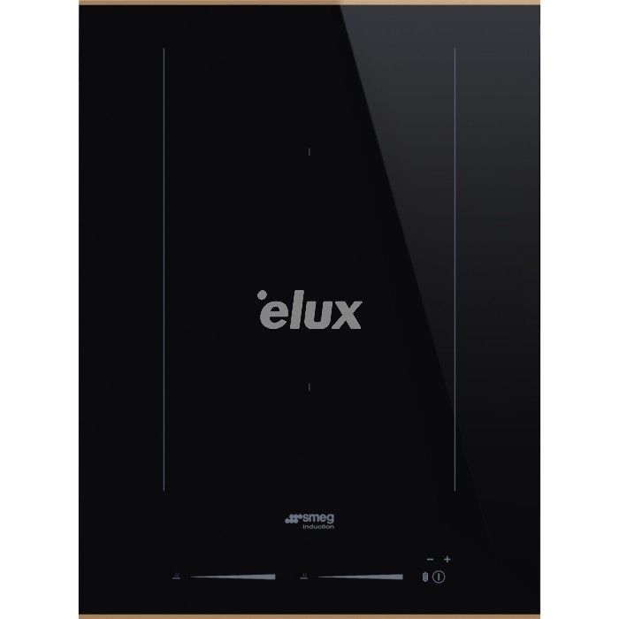 Pliidiplaat Smeg Dolce Stil Novo, 2 x multi induktsioon, 38 cm, lõigatud, must/vask