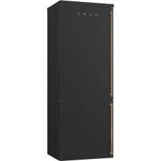 Külmik Smeg Colonial, 195 cm, 344/137 l, 36 dB, elektrooniline juhtimine, NoForst, vasak, antratsiit/messing