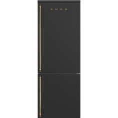 Külmik Smeg Colonial, 195,5 cm, 344/137 l, 42 dB, elektrooniline juhtimine, NoForst, parem, antratsiit/messing