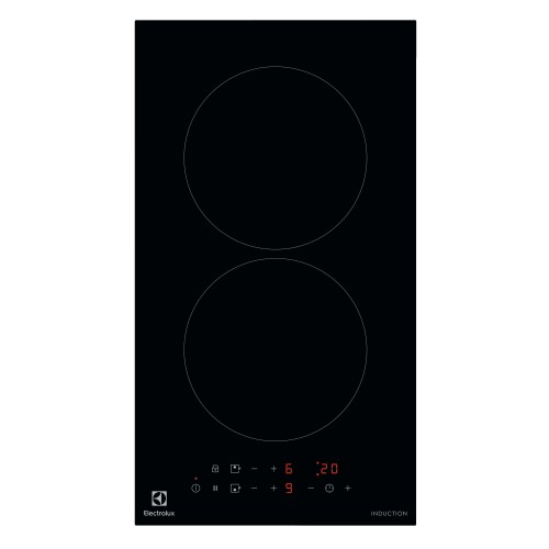 Pliidiplaat Electrolux, 2 x induktsioon, domino, 30 cm, must, lõigatud serv