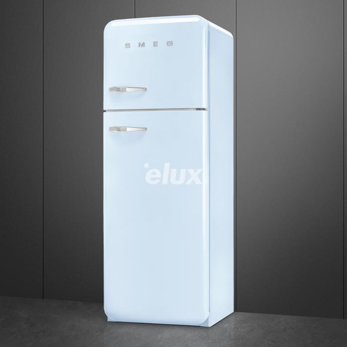 Külmik Smeg, 50-ndate stiil, 172 cm, 222/72 l, 34 dB, mehaaniline, parem, pastellsinine