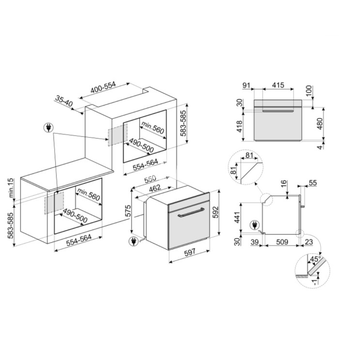 Ahi Smeg Victoria, 68 l, A+, aurufunktsioon, pürolüüs, kreem