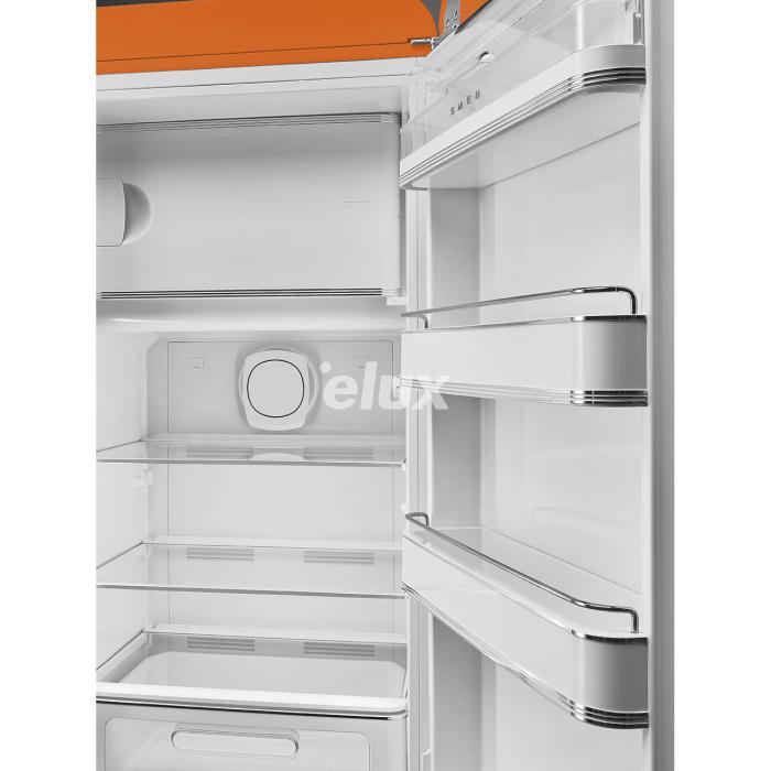 Külmik Smeg, 50-ndate stiil, 153 cm, 244/26 l, 35 dB, mehaaniline juhtimine, oranž