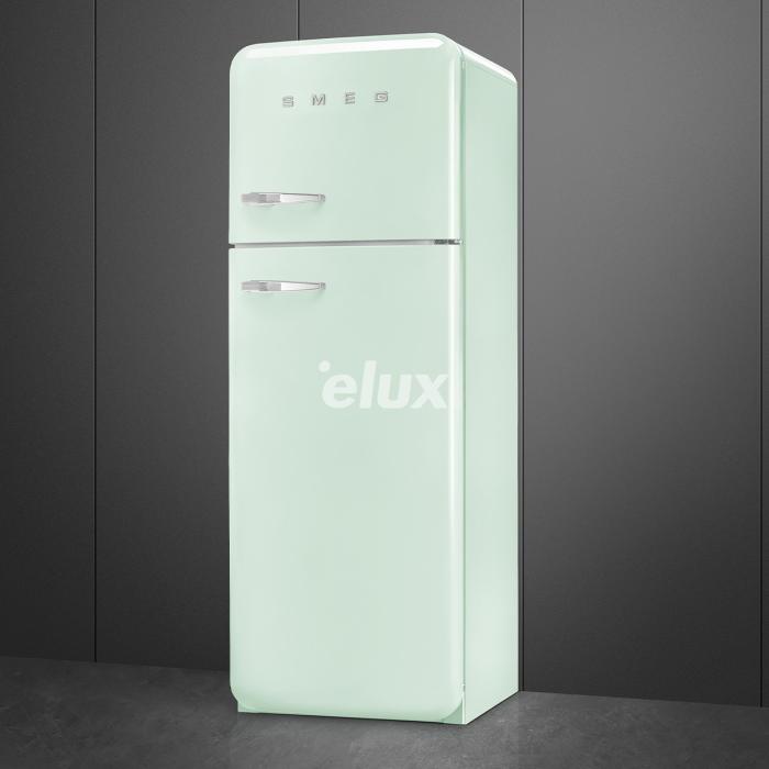 Külmik Smeg, 50-ndate stiil, 172 cm, 222/72 l, 34 dB, mehaaniline juhtimine, pastellroheline