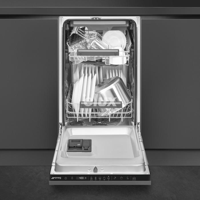 Nõudepesumasin Smeg, integreeritav, 45 cm, 44 dB, 3 korvi