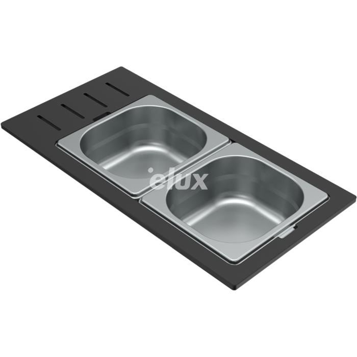 Слив Elleci Gourmet 433 1/6, серый